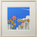 村上隆 夏の青空に飛行機雲