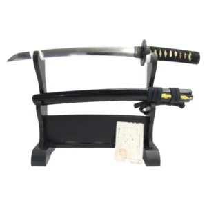 脇差 [長さ] 34.6cm [反り] 0.9cm [目釘] 弐個 拵え [銘] 二王清久