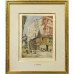 藤田嗣治 コルネイユ市場魅せられたし河