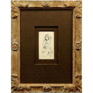 藤田嗣治 少女と猫