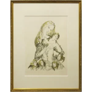 藤田嗣治 聖母子と天使たち