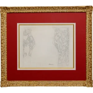 藤田嗣治 背景の中の聖母子