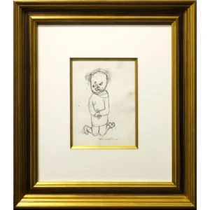 藤田嗣治 膝立ちの子供