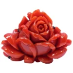 赤珊瑚 ブローチ兼用帯留め 和装小物 重量約27.4g