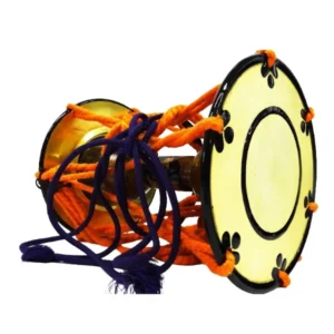 和楽器 小鼓 黒塗波千鳥蒔絵鼓 箱あり 打楽器 直径20cm