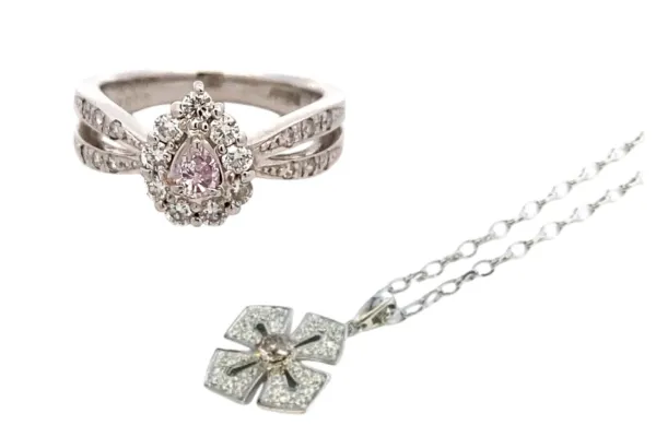 ダイヤモンドのカラーと地金(セッティング素材)の相性