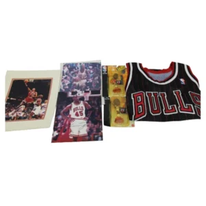 マイケル ジョーダン サイン入りユニフォーム 人形 サイン入り写真
