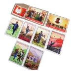 中国切手 使用済み 文6 毛主席は赤い太陽 2種完  未使用  延安文芸講話 6種完