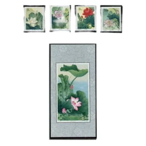 中国切手 1980年 蓮の花 小型シート ( T54ｍ ) 他