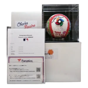 大谷翔平×チャールズファジーノ ハンドペイントサインボール 2023 WBC Fanatics