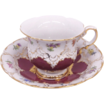 マイセン Bフォーム レッド カップ＆ソーサー