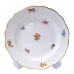 マイセン プレート 散らし小花 金彩 陶器 ドイツ