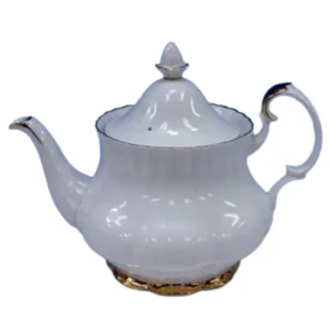 ロイヤルアルバート 金彩ティーポット 陶器 美品