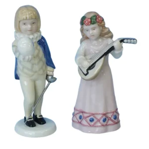 ロイヤルコペンハーゲン イヤーフィギュリンペア ハムレット オフェリア 2006年 西洋ブランド陶器 置物 コレクション