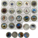 世界のカラーコイン 銀貨入り 計24枚