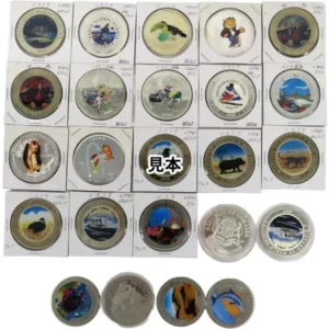 世界のカラーコイン 銀貨入り 計24枚