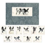 中国切手 1978年 徐悲鴻シリーズ 小型シート他