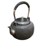 京栄堂造 純銀製霰打湯沸 ( 銀瓶 )