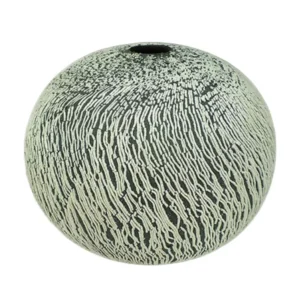 人間国宝 松井康成 三層象裂瓷壺 共箱