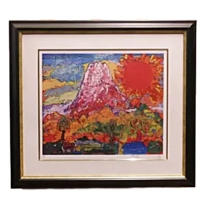 絵画 絹谷幸二 長嶋茂雄 合作 新世紀生命富士