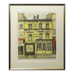 絵画 荻須高徳 黄色い店