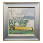 絵画 後藤純男 塔映 花