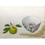 絵画 小倉遊亀 橙と九谷鉢