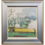 絵画 後藤純男 塔映 花