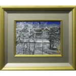 絵画 後藤純男 雪景大和