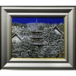 絵画 後藤純男 雪景大和