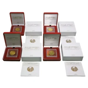 東日本大震災復興事業記念貨幣1万円金貨 (1次～4次 ) 計4点