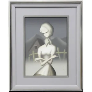 絵画 東郷青児 婦人像