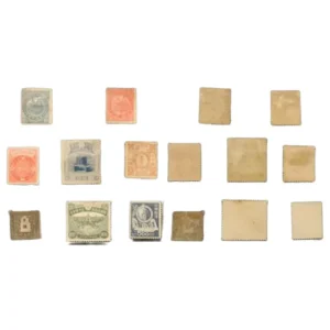 特殊切手 プレミア儀式の冠 日韓通信合同 日露戦役凱旋 関東局30年関東庁々舎 産業図案 SL製造 竜銭切手 半銭