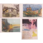 絵画 ポールアイズピリ他 リトグラフ4枚セット