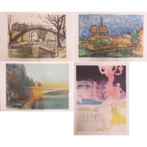 絵画 ポールアイズピリ他 リトグラフ4枚セット