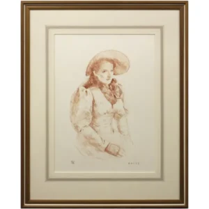 絵画 小磯良平 婦人の胸像(B)