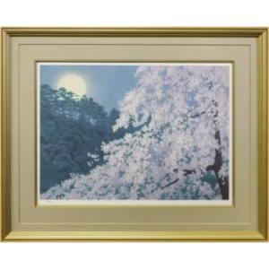 絵画 東山魁夷 宵桜(新復刻画)