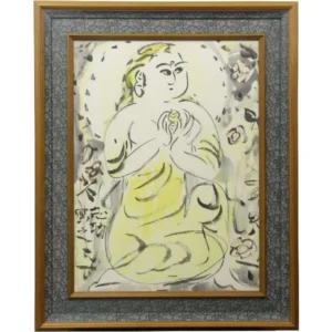 絵画 棟方志功 黄衣菩薩図