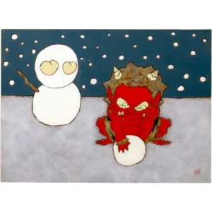 絵画 瀧下和之 桃太郎図 ユキヤコンコ