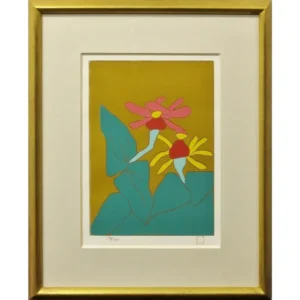 絵画 熊谷守一 百日草