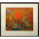 絵画 絹谷幸二 旭日ヴェネツィア