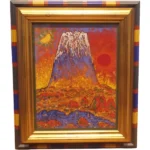 絵画 絹谷幸二 旭日不二山