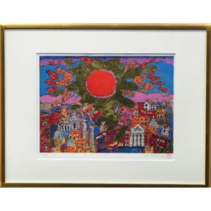 絵画 絹谷幸二 黄金光旭光ヴェネツィア