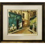 絵画 荻須高徳 クロワッサン通り