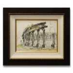 絵画 荻須高徳 モンロー公園の列柱