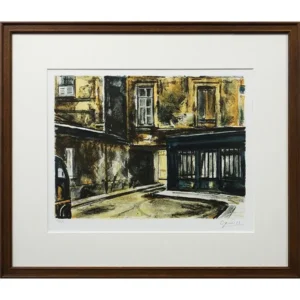 絵画 荻須高徳 通り道 パリの魂 より