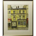 絵画 荻須高徳 黄色い店