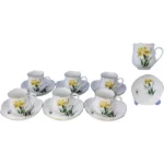 Meissen マイセン イエローアイリス カップ＆ソーサー 6客セット