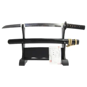 脇差 [長さ]45.0cm [反り]1.3cm [目釘]1個 拵え [銘]無銘