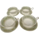 WEDGWOOD ウェッジウッド コロンビア セージグリーン カップ＆ソーサー 4客セット
